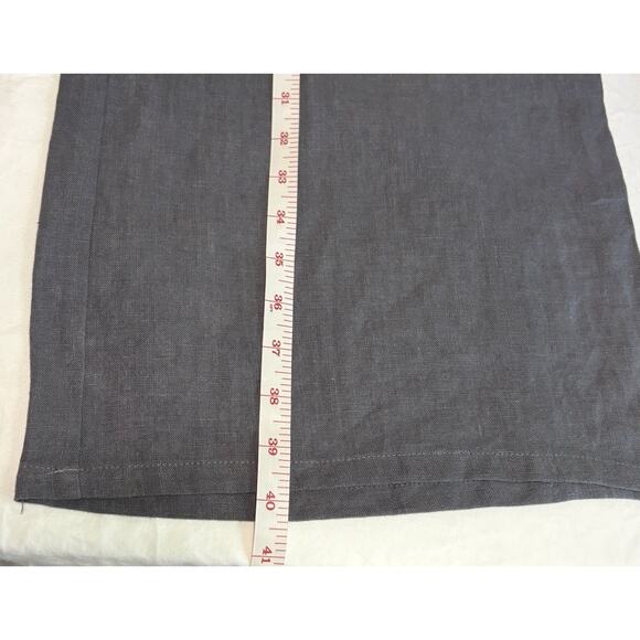 NWT Krisa By Revolve Size XL 100% Linen Wide Leg Gray Pants Lagenlook Grunge - Picture 10 of 12